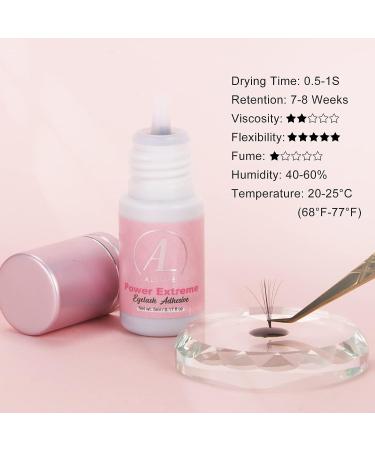 ALLOVE Fast Drying Eyelash Extension Glue | 7-8 Weeks Retention | Professional Grade - Buy Online on GoSupps.com