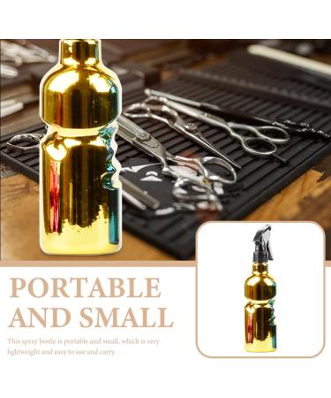 Amosfun Hair Salon Spray Bottle Barbershop Spray Bottle Refillable Spray Bottle Hairdressing Spray Bottle Travel Sprayer Container Makeup Spray Bottle Fine Mist Dispenser Plastic 23.5x6cm Golden - Buy Online on GoSupps.com