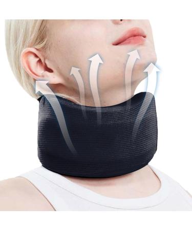 Neck Support Brace Adjustable Soft Brace Wraps for Neck Soft Neck Support Brace for Sleeping Aligns & Stabilizes Vertebrae Ensures Stability for Women & Men Black M - Buy Online on GoSupps.com