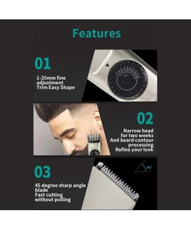 Buy Rechargeable Cordless Hair Clippers for Men - Professional Electric Barber Kit for Home Grooming | Ideal for Men Women & Kids - Buy Online on GoSupps.com