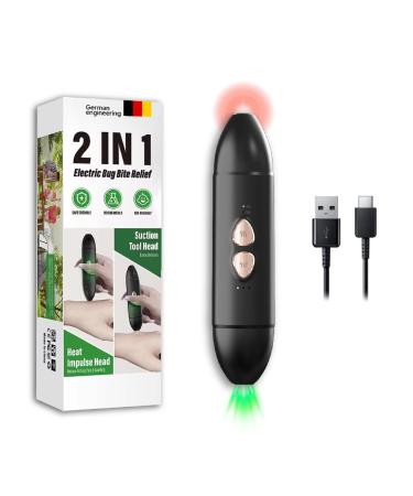 Insect Sting & Bite Relief 2-in-1 Bug Bite Relief with Suction Tool and Heat Mosquito Itch Relief Rechargeable Bug Bite Sucker and Fast Itch Relief from Bug and Mosquito Bites Bite Away