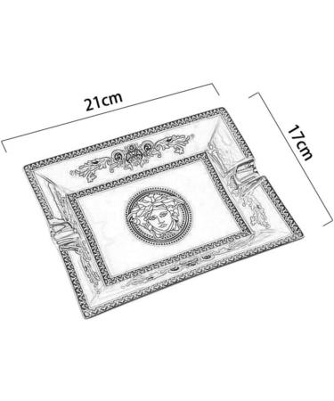 Ashtrays Ceramic Cigar Luxury Creative Cigar Household Living Room Rectangular Cigar Suitable for Office Living Room-Red - Buy Online on GoSupps.com