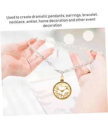 60 Pcs Clock Accessories Clocks Jewlery Charm Bracelets DIY Pendant Charms Supplies Bell Shaped 3.6X2.8cm Golden - Buy Online on GoSupps.com