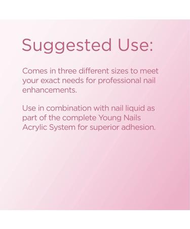 Young Nails Acrylic Cover Powder - Fast Setting & Superior Adhesion - 45g, 85g, 660g Options - Rosebud Color - 1.6oz (Pack of 1) - Buy Online on GoSupps.com