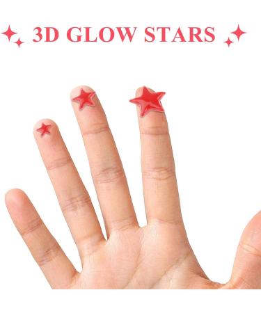Glow in The Dark Stars Decals Decor 633 Pcs Luminous Dot Stars 3D Starry Stars Glow in The Dark Stickers for Ceiling or Wall and Kids Bedroom Decor Pink - Buy Online on GoSupps.com