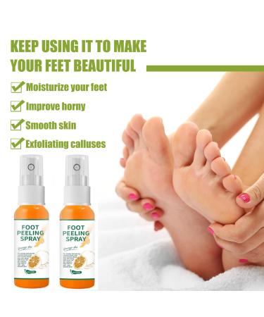 Orange Oil Foot Peeling Spray - Remove Dead Skin & Calluses in Seconds - Hydrating Exfoliating Spray (30ml) - Buy Online on GoSupps.com