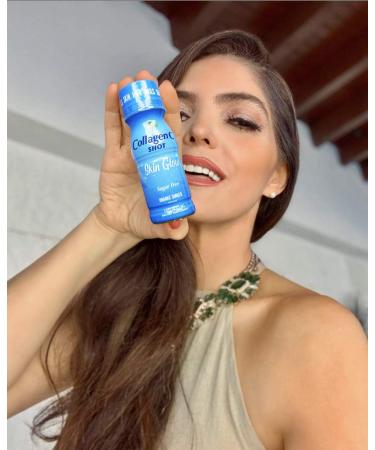 CollagenC Skin Glow Shot 20 Pack - Collagen 10g, Vitamin C 1000mg, Biotin 1000mcg, Vitamin D 800 IU - Natural Orange-Ginger Flavor - 2.5oz Bottle - Buy Online on GoSupps.com