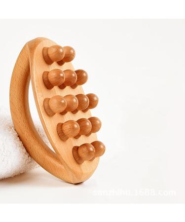 Felenny Wooden Massage Brush | Lymphatic Drainage & Anti-Cellulite Body Shaping Tool - Buy Online on GoSupps.com