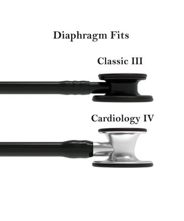 Adult Diaphragm Replacement for Littmann Stethoscopes - Fits Cardiology IV, Classic III, Classic II - Includes 2 Extra Ear Pieces - Buy Online on GoSupps.com