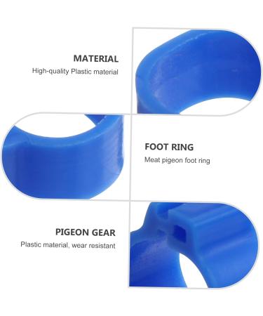 BESPORTBLE 300 Pcs Meat Pigeon Anklet Chicken Ankle Bands Pigeon Leg Ring Bird Leg Clips Hen Plastic 1.3X1.3CMx3pcs Dark Bluex3pcs - Buy Online on GoSupps.com