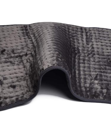 Ambershine 45cmx85cm XXXXL King Size Fast-Heating Electric Heating Pad - 6 Temp Settings for Pain Relief in Back, Neck, Shoulders, Abdomen, Legs - Dark Gray - Buy Online on GoSupps.com