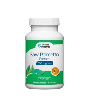DOCTORS' PREFERRED Saw Palmetto for Men and Women Extract Supplement 500 mg/Serving | 90 Capsules