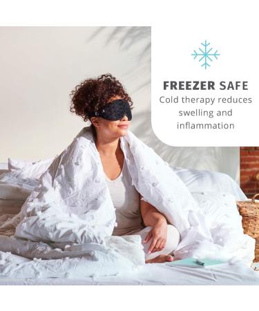 HoMedics Gel Eye Mask for Headache and Migraine Pain Relief | Cold Therapy, 3 Heat Settings, Auto-Off Timer | Weighted for Comfort | Adjustable Size | Black - Buy Online on GoSupps.com