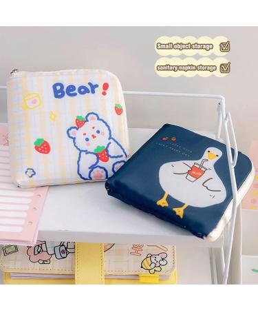 6 Pack Sanitary Napkin Storage Bag with Zippers for Women and Girls - Portable Menstrual Period Pouch (6 Styles) - Buy Online on GoSupps.com