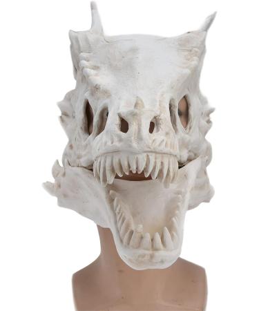 CRBWXONLIFE Dinosaur Mask Moving Jaw Decor Latex Simulation Dinosaur Skull Mask Head Cover Halloween Costume Party Cosplay Mask Party Birthday Halloween - Buy Online on GoSupps.com
