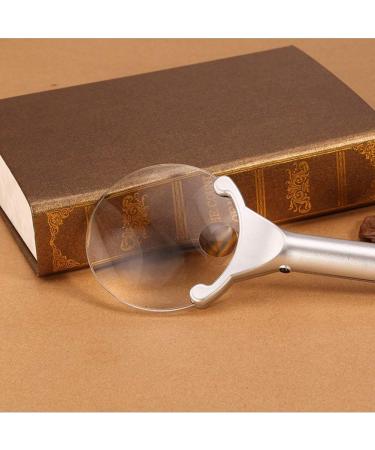 Illuminated Glass with LED Lamp 2.5X 5X Double HD Lens Old Man Reading Gift Magnifier Rimless No Distortion Made in China - Buy Online on GoSupps.com