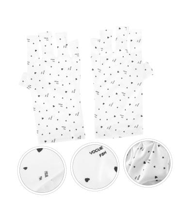 Beaupretty Fingerless Anti UV Glove Lamp Pairs nail gloves UV gloves for gel manicures UV lamp glove for gel nails gel manicure UV gloves nail art gel nail violet light anti-black Gloves - Buy Online on GoSupps.com
