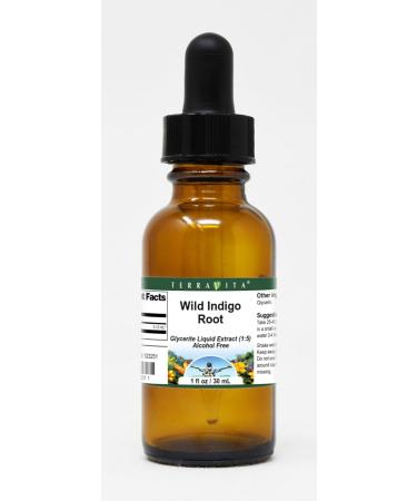 Wild Indigo Root Glycerite Liquid Extract (1:5) - Flavorless - 1 oz - Premium Quality Herbal Supplement - Buy Online on GoSupps.com