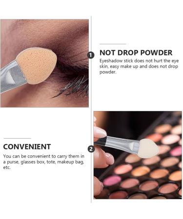 WOONEKY 24pcs Latex Eye Shadow Stick Eyeshadow Sponge Applicator Eyeshadow Sponge Brush Plastic - Buy Online on GoSupps.com