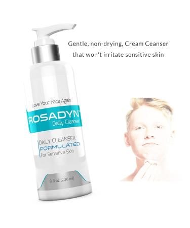 Rosadyn Rosacea Skin Care Set - Redness Relief Cream, Cleanser, CoQ10 Face Serum - Buy Online on GoSupps.com