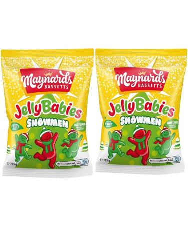 Jelly Babies Snowmen Sweets Bag 130g - Pack of 2 - Buy Online on GoSupps.com