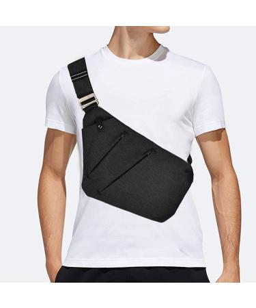 VADOO Anti-Theft Sling Bag - Crossbody Shoulder Bag for Men and Women in Black - Buy Online on GoSupps.com