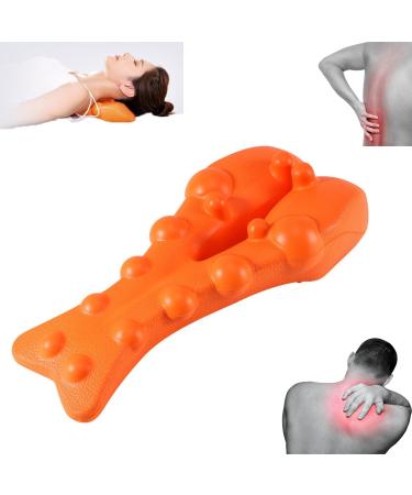 Generic Trapezius Stretcher Trapezius Trigger Point Massager Trapezius Stretcher Trapezius Trigger Point Massager Trapezius and Neck massage tool neck and shoulder tensioner (orange)