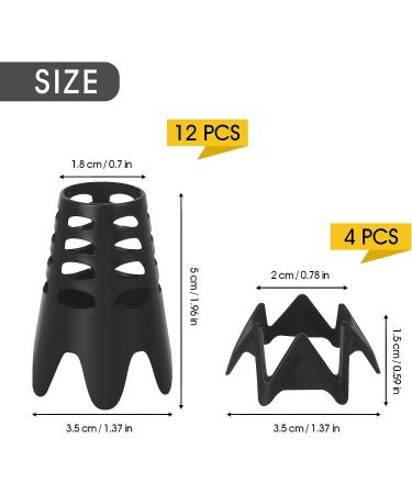 Vefungyan 18pcs Golf Tees for Indoor Training & Driving Range Practice - Black Plastic Tees for Winter Golf Simulator Mats - Buy Online on GoSupps.com