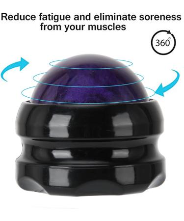 Juopzkenn Manual Massage Roller - Purple Massage Device for Shoulders Arms Neck Back and Foot Relief - Body Muscle Relaxation - Buy Online on GoSupps.com