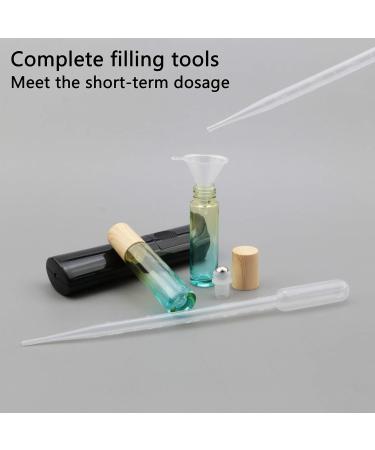 Kesell 10 Pack Essential Oil Roller Bottles - Yellow-Blue Gradient Glass Travel Perfume Bottles 10ml with Stainless Steel Balls - Buy Online on GoSupps.com