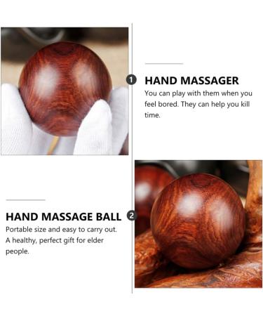 ABOOFAN 2 PCs Wooden Chinese Health Hand Exercise Balls - 5cm Stress Relief Massage Balls Collection - Buy Online on GoSupps.com