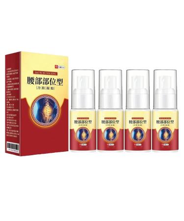 Lumbar Pain Relief Herbal Spray Natural Herbal Joint Pain Relief Spray Apgar Pain Spray Pain Relief Spray for High Heel Shoes Gently Spray Relieve Pain (4pcs)