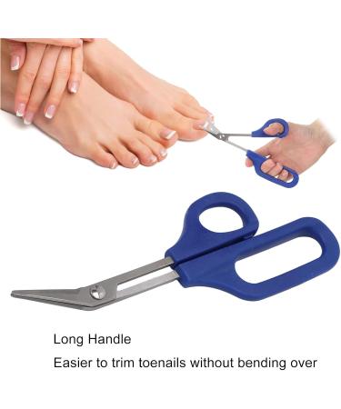 Cuticle Scissor Portable Stable Long Handled Toenail Scissors Rust Proof for Home Travel for Elderly for Pregnant Woman(S) - Buy Online on GoSupps.com