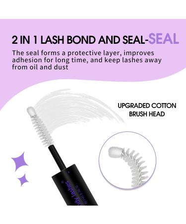 Lash Bond and Seal 2 in 1 Eyelash Extension Glue - Waterproof Long-Lasting Hold 72 Hours - DM20 Kit for DIY Lash Extensions - Buy Online on GoSupps.com