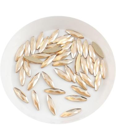 30Pcs/ Nail Art Rhinestones for 3D Nails Decoration Pack Long Horse Eye Shaped Glass Colorful AB Stones Home Collections (Color : Ab Size : 30Pcs) 30Pcs Ab - Buy Online on GoSupps.com