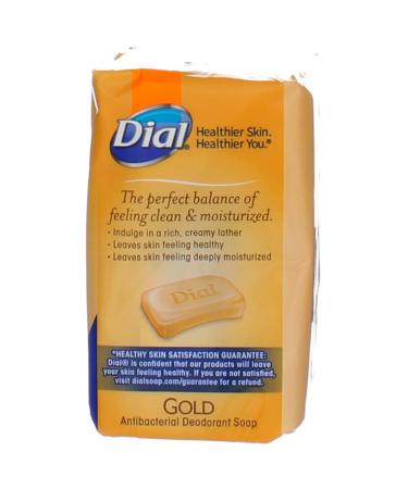 Dial Bar Soap Gold 4oz 3 Pack - Moisturizing & Antibacterial Cleansing Bars - Buy Online on GoSupps.com