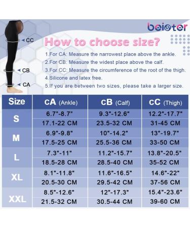 Beister Maternity Medical Compression Tights 20-30mmHg - Black XL | Pregnancy Legging with Abdominal Support & Varicose Vein Relief - Buy Online on GoSupps.com