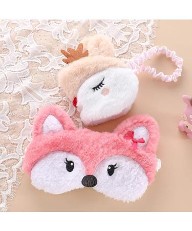 Healifty Plush Fox Sleeping Eye Cover - Cute Novelty Cartoon Animal Blindfold for Men, Women, Kids - Buy Online on GoSupps.com
