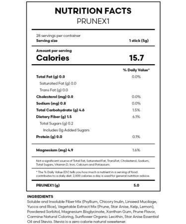 Petseeker Fast Acting Colon Cleanse - FuXion Prunex 1 | Natural Overnight Relief from Constipation | 28 Sachets with Herb & Fruit Fiber & Insulin - Buy Online on GoSupps.com