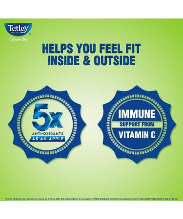  Tetley Tetley Green Tea Ginger Mint and Lemon 100 Tea Bags - Buy Online on GoSupps.com