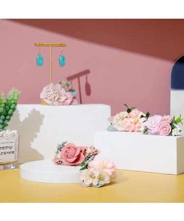 9-Piece Retro Style Flower Clips Hair Accessories for Girls - Pink Hair Bows Barrettes for Baby Toddler Teen Gifts - Buy Online on GoSupps.com