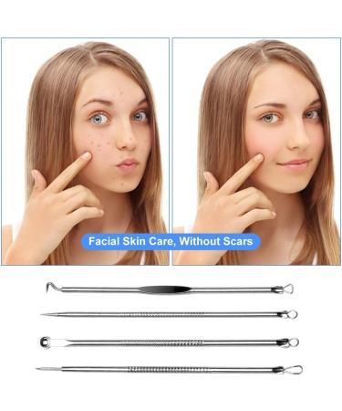 4PCS Blackhead Remover Tool Set for Acne, Comedone, Pimples, Spot, and Zit Extraction - Buy Online on GoSupps.com