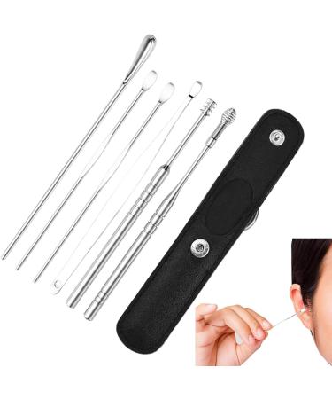 Earwax Removal Kit | Ear Pick Earwax Removal Kit - Professional Tool for Ear Cleaning for Family Friends Adults and Kid Dtt Black - Buy Online on GoSupps.com