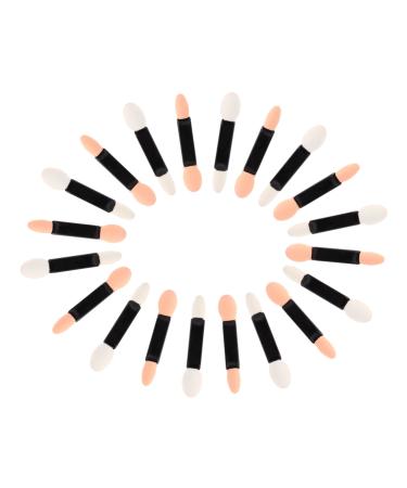 Healeved 60 Pcs Eyeshadow Brush Kit Eye Shadow Sponge Applicator Double Head Eyeshadow Brushes