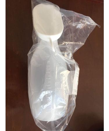 LinaLife 1.77 Portable 1000ml Unisex Male & Female Urinal Collection for Hospital & Travel - Thick Firm Plastic Potty Pee Bottle for Incontinence Elderly - Buy Online on GoSupps.com