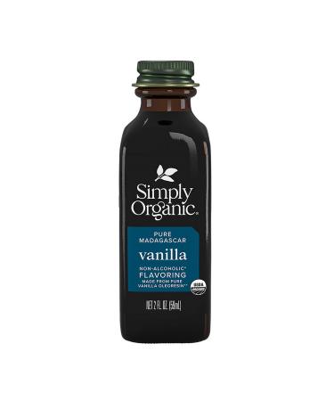 Simply Organic Madagascar Vanilla Non-Alcoholic Flavoring Farm Grown  2 fl oz (59 ml)