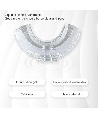 Kids U-Shaped Toothbrush - Cartoon Bear Shape - Food Grade Soft Silicone Brush Head 360 Oral Teeth Cleaning Design for Toddlers and Children Pink - Buy Online on GoSupps.com