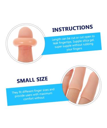 8 Pairs Finger Covers - Cutting Finger Tip Protectors Sleeves Guards | 1.5x1.5cm - International Shipping Available - Buy Online on GoSupps.com