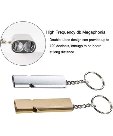 Triller Pipe Set - Emergency Signal Whistle with Key Rings for Kids | 2-Piece Trilling Whistle for School Gym Camping & Hiking - Life-Saving Safety Gear - Buy Online on GoSupps.com