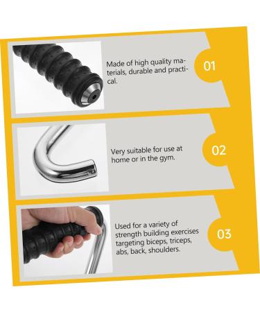 BRIGHTFUFU 1pc Hook Handle Accessories Pull up Handles Strength Training Handle Cable Attachments Triceps Gym Rod Handle Fitness Supplies Fitness Handle Heavy Fitness Equipments - Buy Online on GoSupps.com